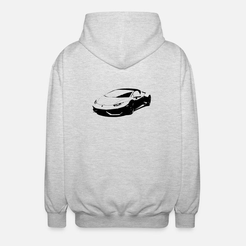 Schattenauto - Unisex Kapuzenjacke - Hellgrau meliert