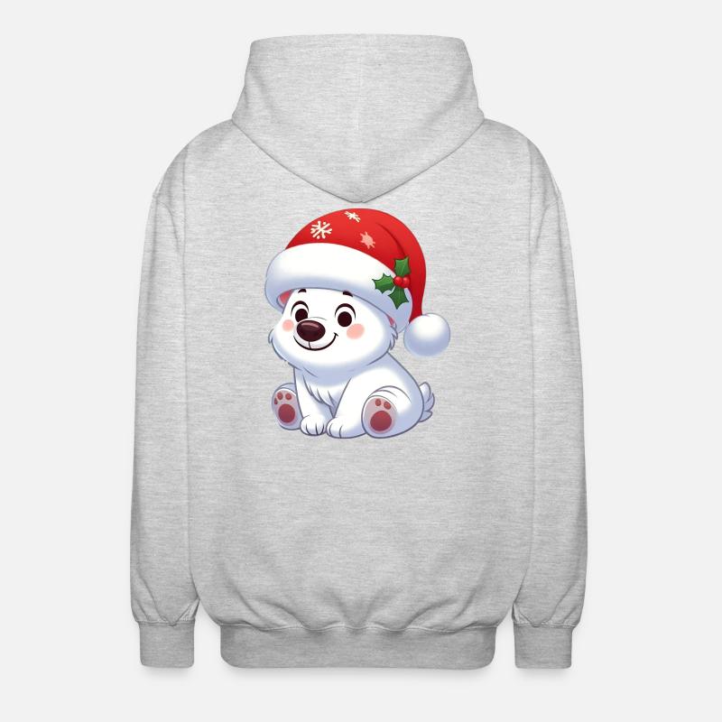 Eisbär 13 - Unisex Kapuzenjacke - Hellgrau meliert