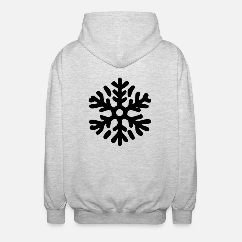 Flocon - Veste à capuche unisexe - gris clair chiné