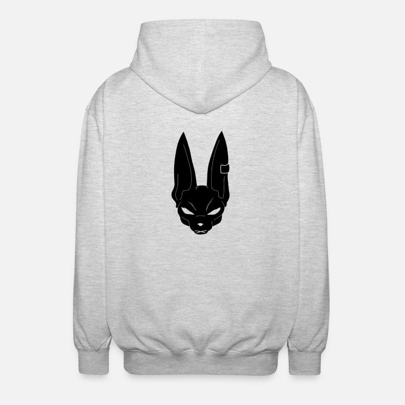 Beerus N&B - Veste à capuche unisexe - gris clair chiné