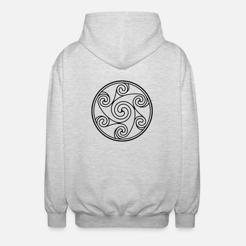 Raeder - Unisex Kapuzenjacke - Hellgrau meliert