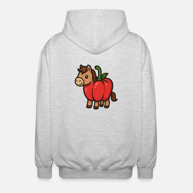 Pepper bangs - Unisex Hooded Jacket - light heather grey