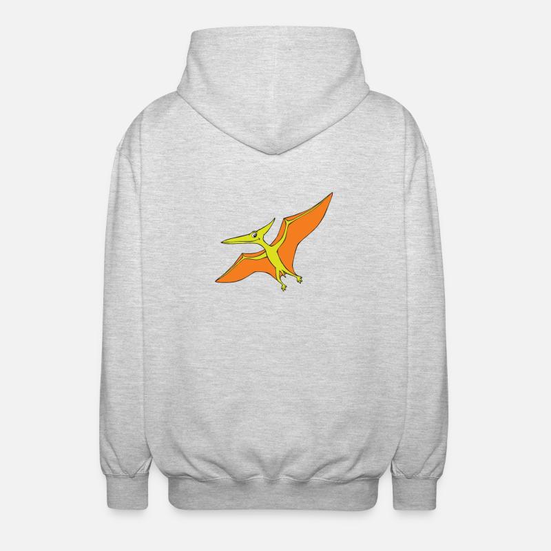 pteranodon - Veste à capuche unisexe - gris clair chiné
