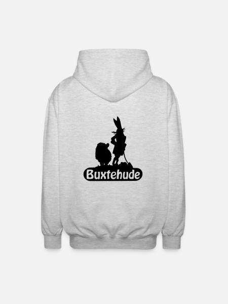 Buxtehude - Unisex Kapuzenjacke - Hellgrau meliert