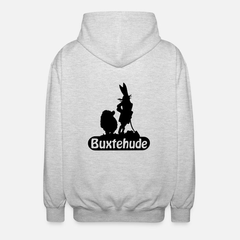 Buxtehude - Unisex Kapuzenjacke - Hellgrau meliert