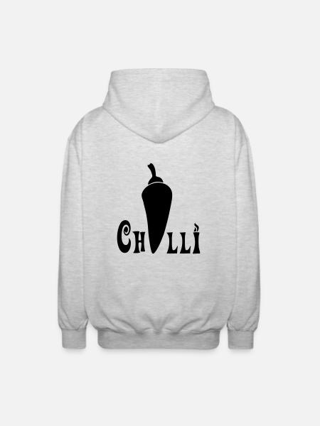 Chilli - Unisex Kapuzenjacke - Hellgrau meliert
