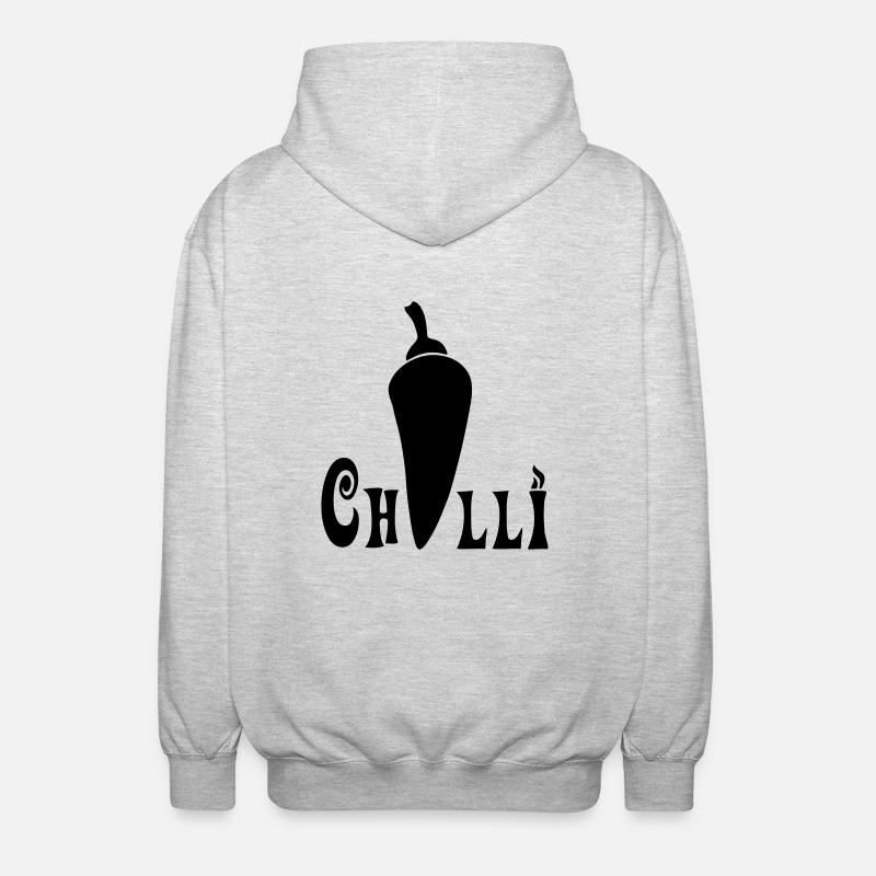 Chilli - Unisex Kapuzenjacke - Hellgrau meliert