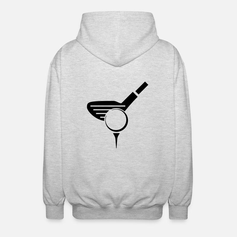Golf - Golfball - Unisex Kapuzenjacke - Hellgrau meliert