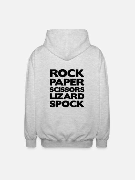 RockPaper - Unisex Hooded Jacket - light heather grey