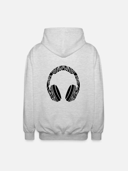 casque - Veste à capuche unisexe - gris clair chiné
