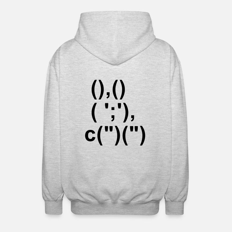 Rabbit - Veste à capuche unisexe - gris clair chiné