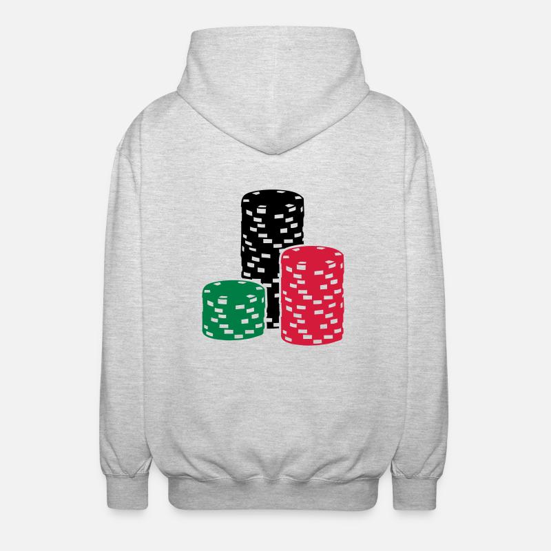 Poker - Unisex Hooded Jacket - light heather grey