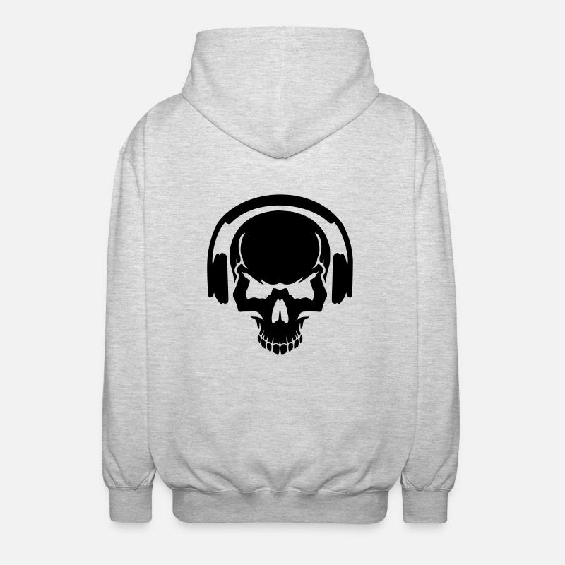 DJ - Veste à capuche unisexe - gris clair chiné