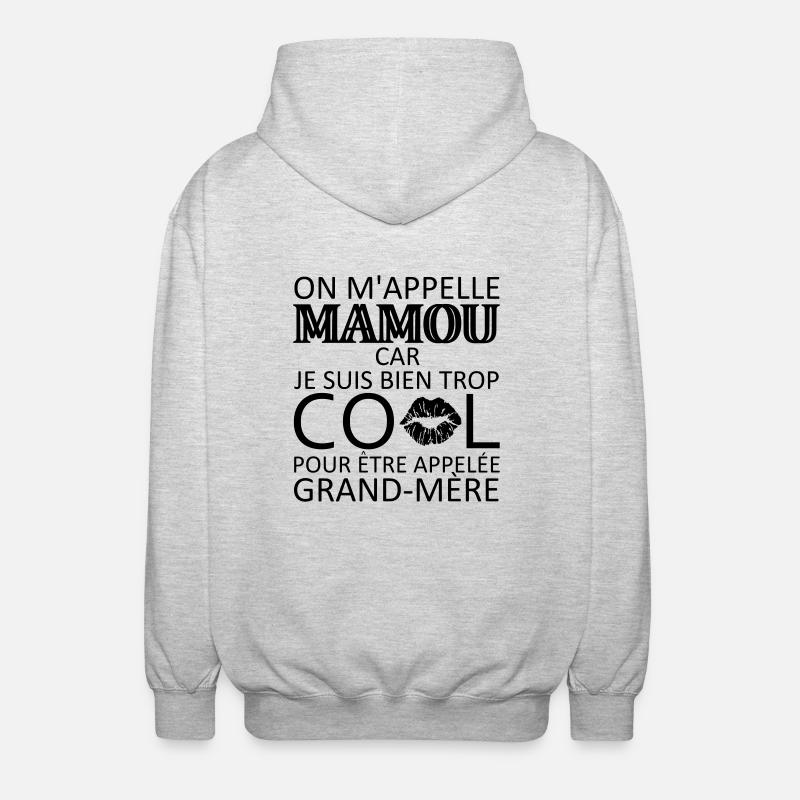 on m'appelle mamou - Unisex Kapuzenjacke - Hellgrau meliert