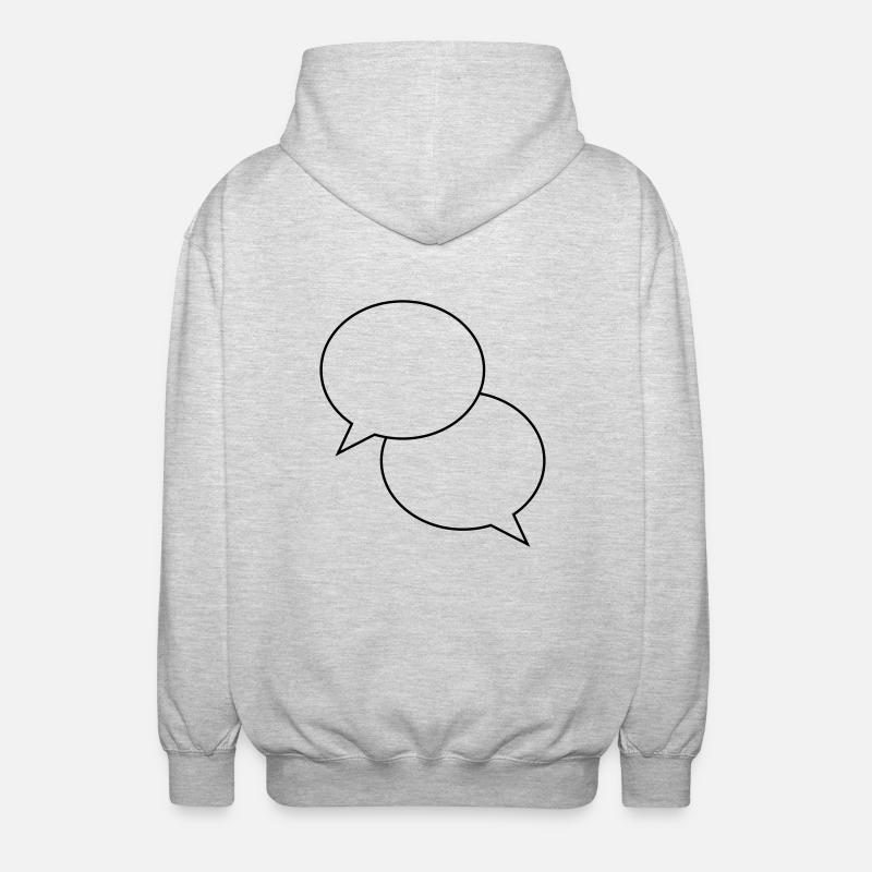 bubbles design - Unisex Hooded Jacket - light heather grey