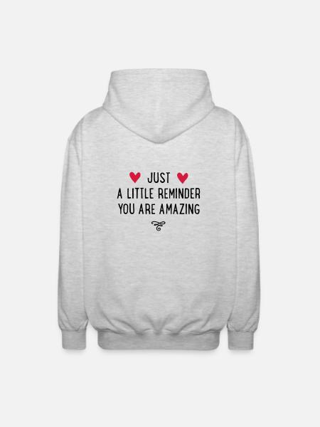 amazing - Unisex Hooded Jacket - light heather grey