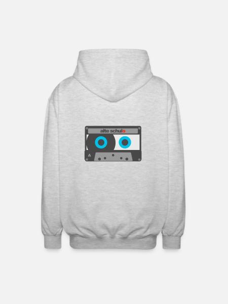 Alte Schule - Unisex Kapuzenjacke - Hellgrau meliert