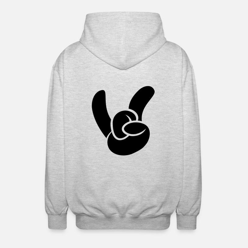 Rock on! - Veste à capuche unisexe - gris clair chiné