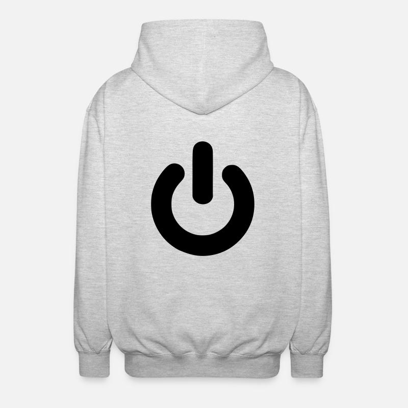 Power - Unisex Kapuzenjacke - Hellgrau meliert