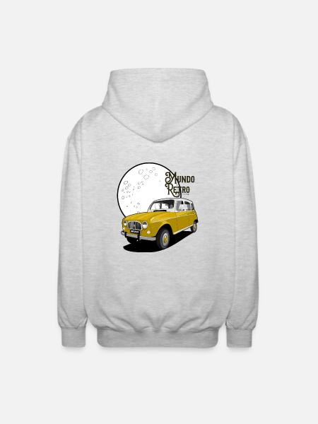 Retro World - Unisex Hooded Jacket - light heather grey