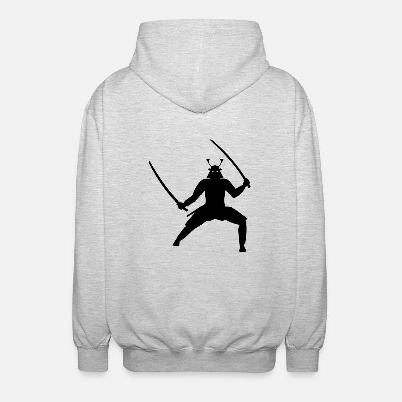 Samurai - Unisex Hooded Jacket - light heather grey