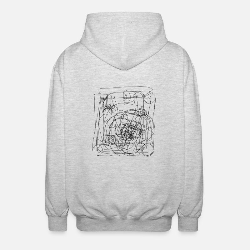 Art pandémonium - noir - Veste à capuche unisexe - gris clair chiné