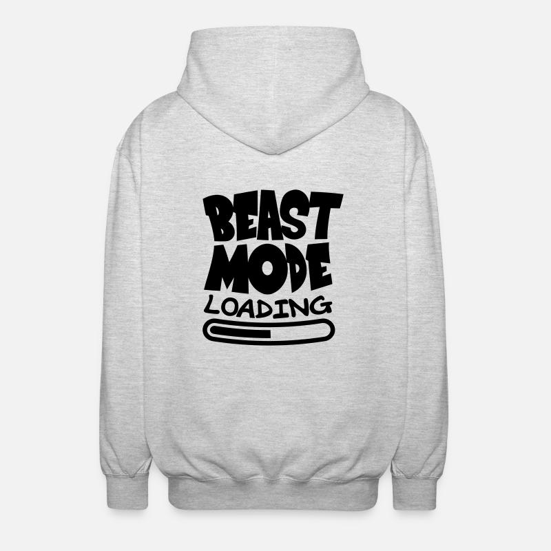 Beast ModeLoading Design - Veste à capuche unisexe - gris clair chiné