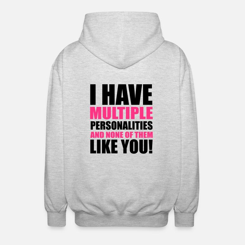 Personalities - Veste à capuche unisexe - gris clair chiné