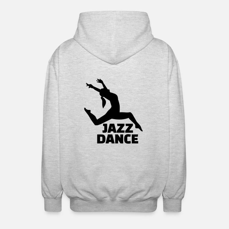Jazz dance - Unisex Kapuzenjacke - Hellgrau meliert