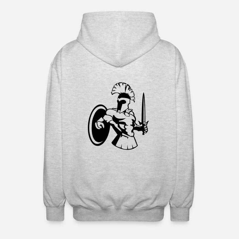 sparta_krieger_001 - Veste à capuche unisexe - gris clair chiné