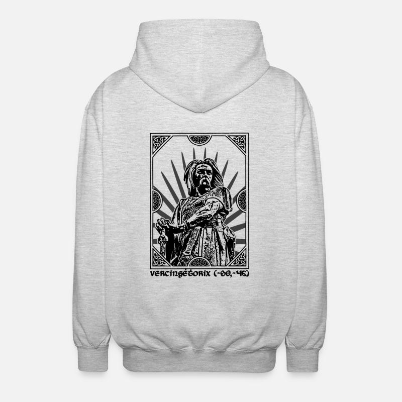 Vercingetorix - Unisex Kapuzenjacke - Hellgrau meliert