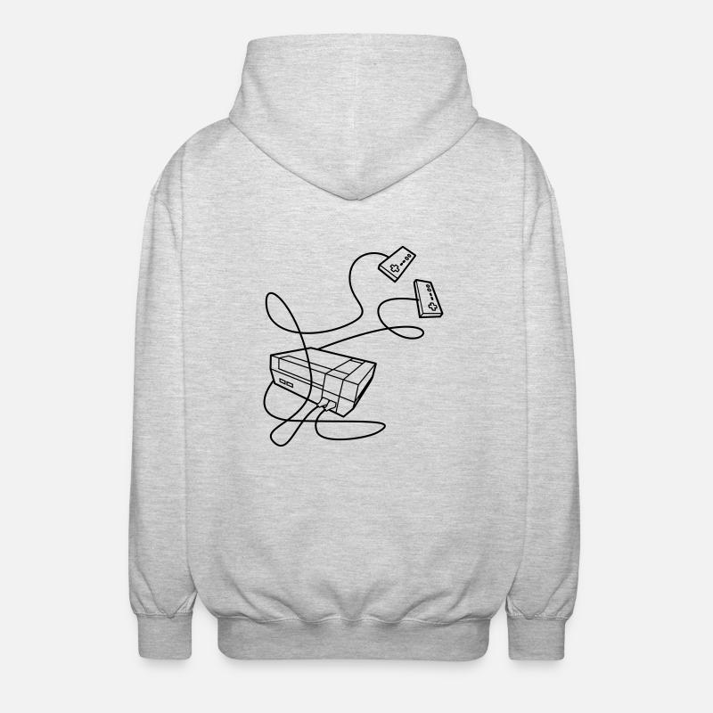 NES Console - Veste à capuche unisexe - gris clair chiné