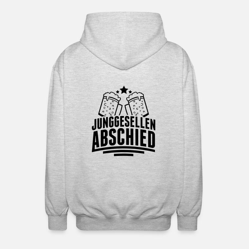 junggesellenabschied_pe1 - Unisex Kapuzenjacke - Hellgrau meliert