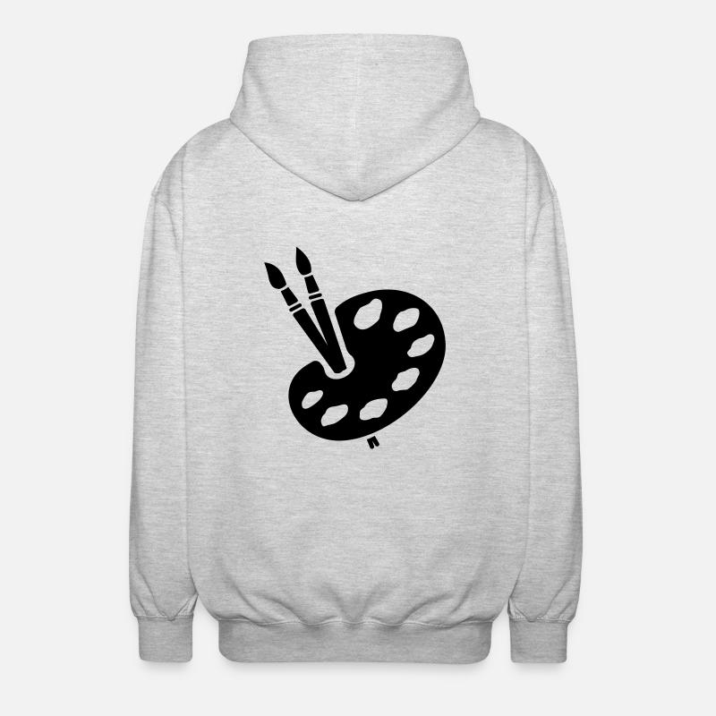 painter - Unisex Hooded Jacket - light heather grey