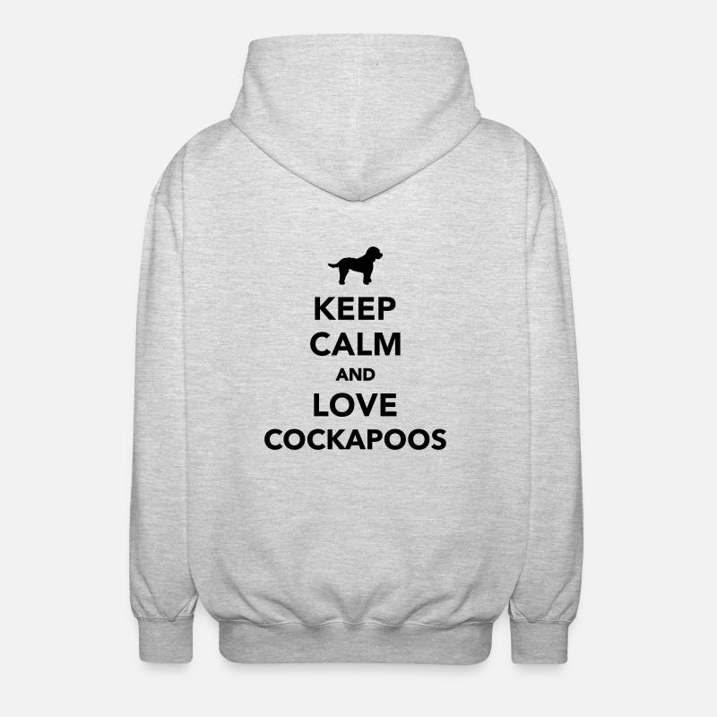 Cockapoo - Unisex Kapuzenjacke - Hellgrau meliert