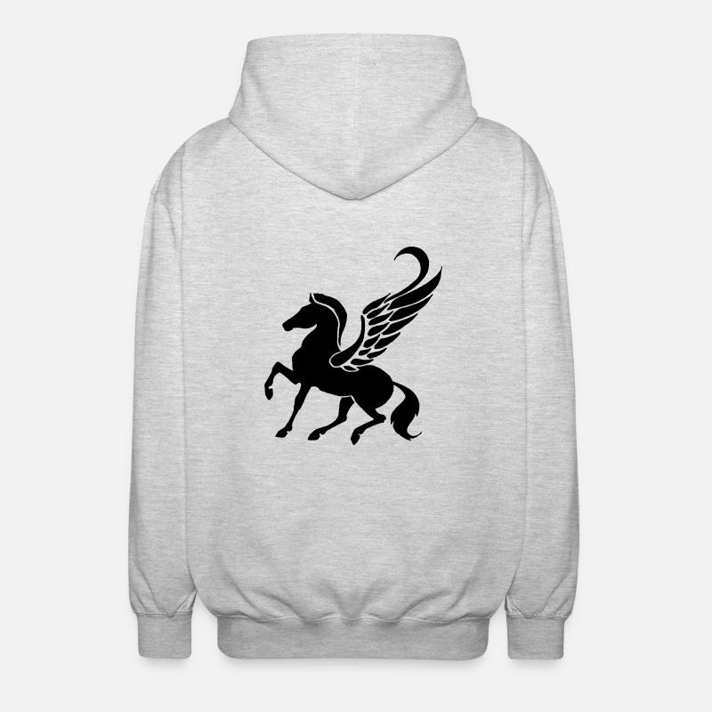 Pegasus - Unisex Kapuzenjacke - Hellgrau meliert