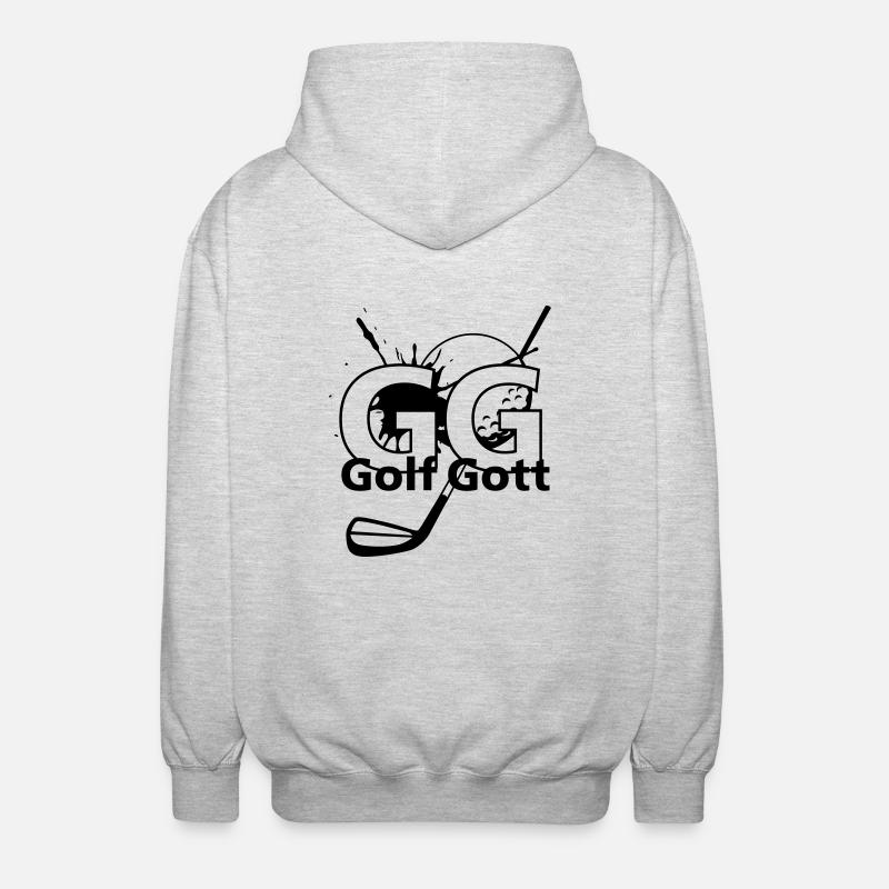 GolfGott - Unisex Kapuzenjacke - Hellgrau meliert
