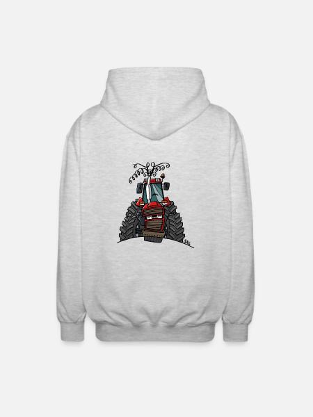 0504 Case 856XL - Unisex Hooded Jacket - light heather grey