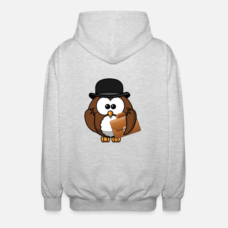 backpack suitcase backpack bag briefcase89 - Unisex Hooded Jacket - light heather grey