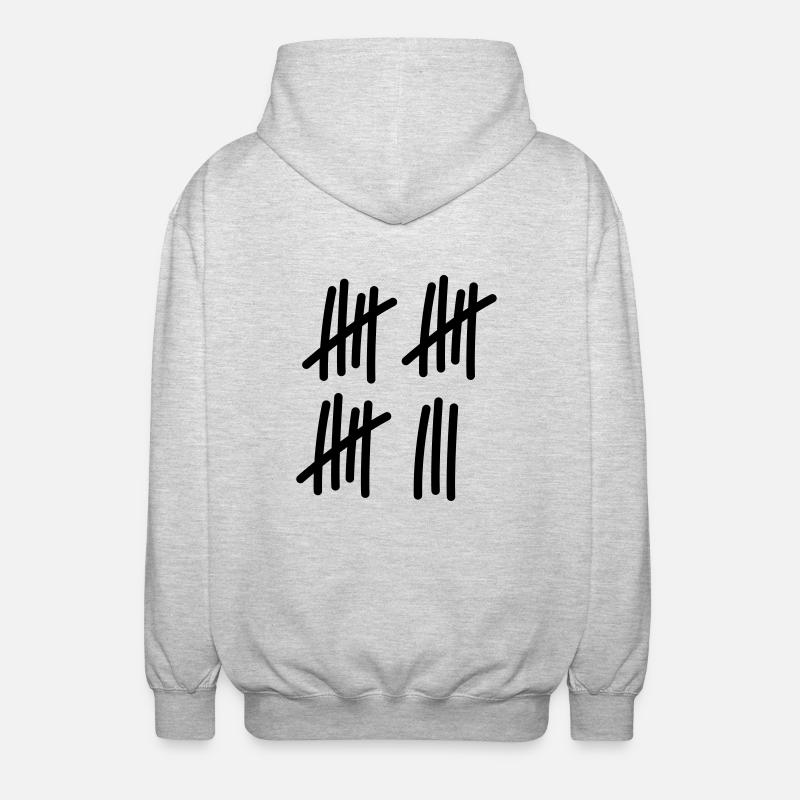 18 Years Old - Unisex Hooded Jacket - light heather grey