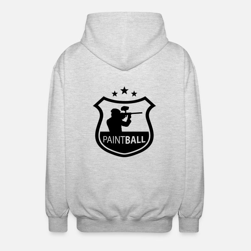 paintball - Veste à capuche unisexe - gris clair chiné