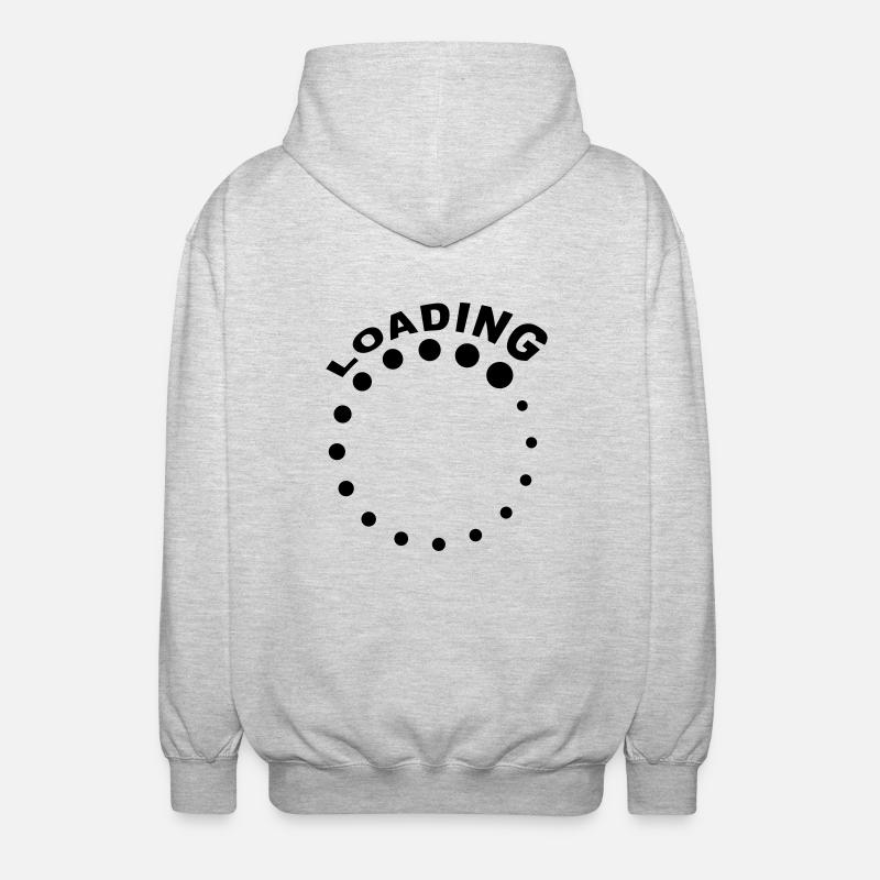 Loading - Unisex Kapuzenjacke - Hellgrau meliert