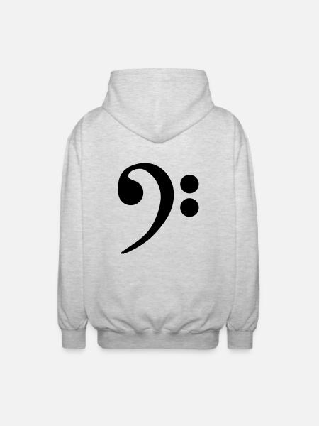 bass - Unisex Kapuzenjacke - Hellgrau meliert