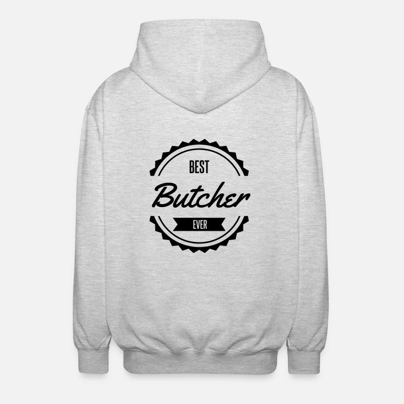 best butcher Metzger boucher - Veste à capuche unisexe - gris clair chiné