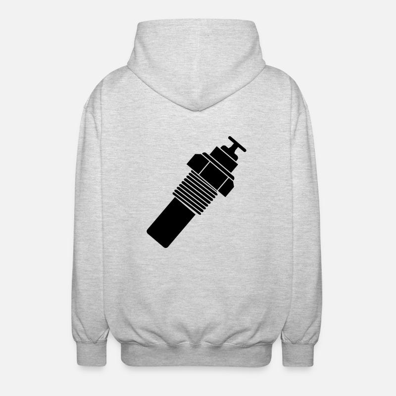Liquid_ temperature_ sensor - Unisex Hooded Jacket - light heather grey
