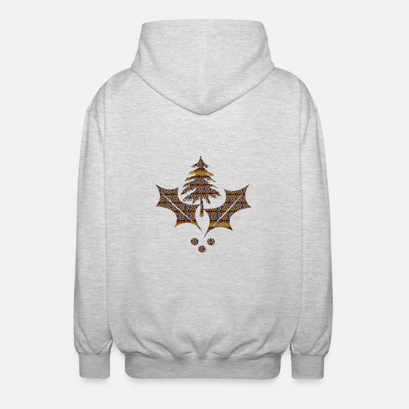 illustrations - Veste à capuche unisexe - gris clair chiné