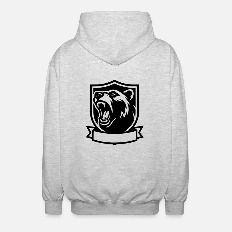 Unser Bär - Unisex Kapuzenjacke - Hellgrau meliert