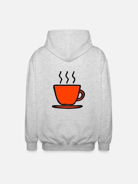 Tasse - Unisex Kapuzenjacke - Hellgrau meliert