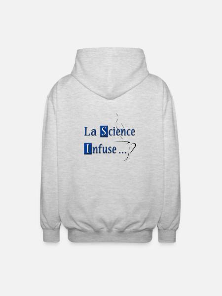Science Infuse - Unisex Hooded Jacket - light heather grey