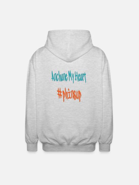anchane - Unisex Kapuzenjacke - Hellgrau meliert